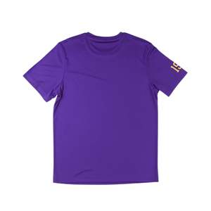 OPP Omega Dry Fit Tee Purple 100% Polyester Moisture <b>Wicking</b> T Shirt Greek Life Fraternity Apparel with Printed Logo - Product Image 3