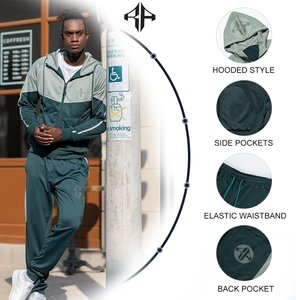 Chándal acampanado de algodón 100% unisex, conjunto de pantalones de chándal acampanados con dobladillo crudo y logotipo personalizado con estampado de bordado 3D, talla grande y peso pesado - Product Image 5