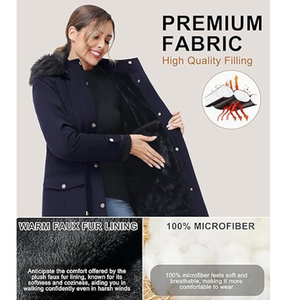 Vente de gros Parkas Doudounes longues personnalisées pour femmes Manteaux Veste en duvet d'oie pour femmes Parkas respirantes pour femmes - Product Image 4