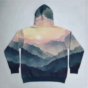 Sweat à capuche d'hiver 100 % coton personnalisé avec logo par sublimation pour homme – Polaire doux et chaud, confortable, idéal pour la promotion de votre marque - Product Image 2