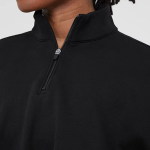 High Quality Customized Color Crop <b>Top</b> Hooded <b>Turtleneck</b> Zipper-Up Short Hoodies <b>For</b> <b>Woman</b> Comfortable And Breathable Winter - Product Image 3