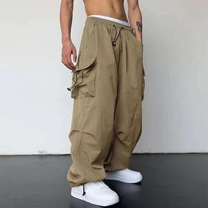 Men's Plus Size Nylon Pants Custom Sweatpants Drawstring Closure Lightweight Jogger <b>Trousers</b> New Design Customizable OEM Service - Product Image 6