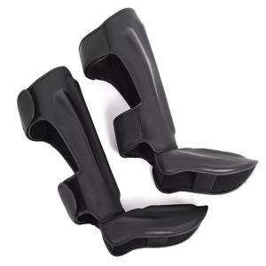 GAF Protège-tibias en cuir de haute qualité Protecteur de jambes de boxe Muay Thai Mma Kick Boxing Protège-pieds Sécurité sportive - Product Image 4