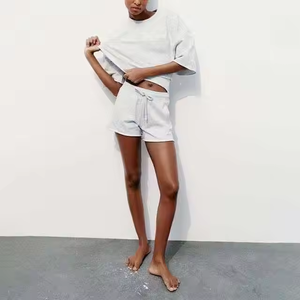 Conjunto doble de mujer más vendido, estilo informal multicolor a la moda, talla XL, ropa de exterior de alta calidad, conjunto corto de 2 piezas para mujer - Product Image 1