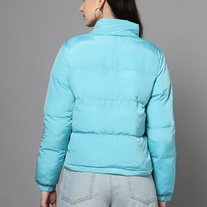 New Wholesale Women Puffer Jackets Water Resistant Puffer <b>Coat</b> <b>Long</b> Sleeve Solid Color Puffer Jackets For Women - Product Image 6