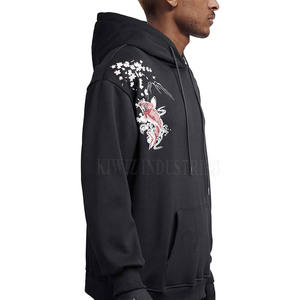 Sudaderas con capucha bordadas de estilo de diseñador para hombre, sudaderas con capucha bordadas con logotipo personalizado pesado - Product Image 4