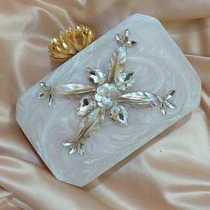 "Handcrafted Designer Resin Clutch Bag for Women Unique Stylish <b>Vintage</b> Handmade <b>Purse</b> Clutches for Party & Evening Use - Product Image 5