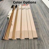 Panneaux muraux décoratifs modernes en acier inoxydable à rayures 3D, panneau de grille murale idéal pour l'intérieur des hôtels et appartements