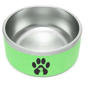 Cuenco alimentador de comida para perros, productos para mascotas de alta calidad, 42oz, 64oz, con revestimiento de polvo, de acero inoxidable, personalizado, con logotipo - Product Image 1