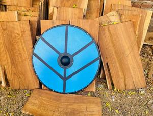 Bouclier Viking Médiéval en Bois de Style Vintage Entièrement Fonctionnel pour la Bataille, Décoration Intérieure, Métal Durable pour Cadeau - Product Image 6