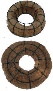 Forme de fil de couronne vivante avec doublure en Coco conception originale décoration pour jardin 24x15 pouces - Product Image 6