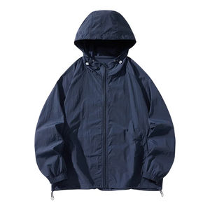 Chaqueta Cortavientos de Nailon con Logotipo Personalizado para Hombre y Mujer, Ligera, Impermeable, para Correr, Ropa Deportiva, Senderismo, Unisex - Product Image 4