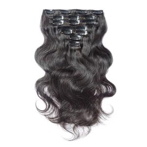 Haute qualité pleine tête Remy vierge cheveux humains droite et bouclée Clip dans les extensions de cheveux 4C pour les femmes noires - Product Image 5