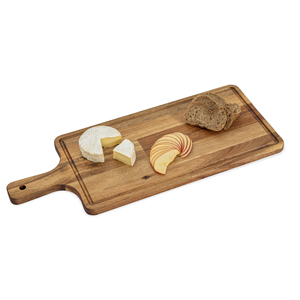 Planche à découper et de service durable en bois d'acacia et marbre, écologique et de qualité supérieure, pour le pain, les aliments et les fêtes - Product Image 3