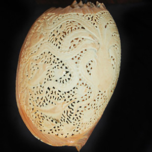 Arte de Tallado en Conchas Marinas, Joyería con Tallado Artístico, Concha Marina de 26 mm, Material de Concha, Estilo Animal - Product Image 2