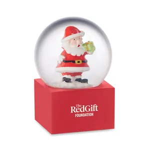 Decorazioni Natalizie in Vetro Fatte a Mano a Forma di Palla di Neve - Product Image 2