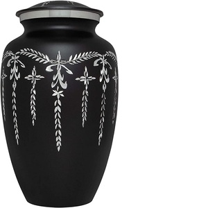 Urnas de Metal para cremación decorativas para hombres y mujeres adultos, urna para cenizas funerarias grandes, urna para cenizas - Product Image 2