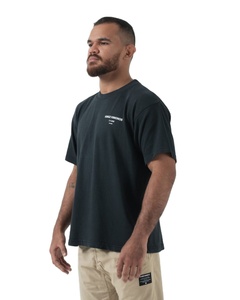 เสื้อยืดทรงหลวมสไตล์คนเมืองสำหรับผู้ชายดีไซน์แบบพองเสื้อยืดเปิดไหล่ทรงหลวมใส่ได้ทั้งชายและหญิงเทรนด์ผลิตในปากีสถาน - Product Image 2