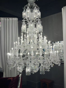 European Large 73-lights Bell Candle Asfour Crystal Chandelier for Museum Hotel Lobby Foyer Entrance <strong>Hall</strong> Bacarat Lighting - Product Image 6