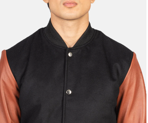 Premium <b>Men's</b> Leather Varsity <b>Jacket</b> Customizable Design for Classic Style <b>Men's</b> <b>Jackets</b> - Product Image 6