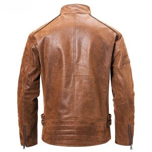 Veste en cuir pour hommes Top Design 100% de haute qualité avec doublure Quilt Full Sleeve à prix raisonnable conception personnalisée disponible - Product Image 3