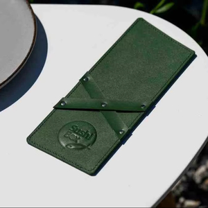 Porte-couverts en cuir de luxe écologique Portable pour restaurant à manger organisateur de vaisselle élégant Table de conception à la main - Product Image 6