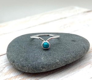 Anillo clásico joyería para mujer plata estilo bohemio joyería 925 plata esterlina turquesa piedra preciosa anillo hecho a mano regalo para esposa - Product Image 3