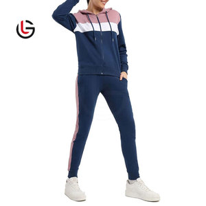 ชุดวอร์มเข้ารูปทันสมัยสำหรับผู้หญิงชุดฝึกซ้อมผ้าคอตตอนผสมโพลีเอสเตอร์ผ้าฝ้าย100% ใส่สบายขนาดใหญ่พิเศษ - Product Image 1