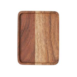 Plateau de service en bois d'hôtellerie de haute qualité petit rectangle en forme de nouveau plateau de service de table de conception Accueil Fabricant de logo personnalisé - Product Image 1