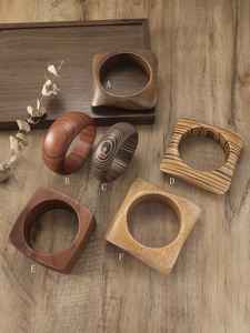 2025 superventas alto estándar nuevo brazalete de moda de madera Sheesham madera forma redonda (AC 5471) Mejor calidad - Product Image 3