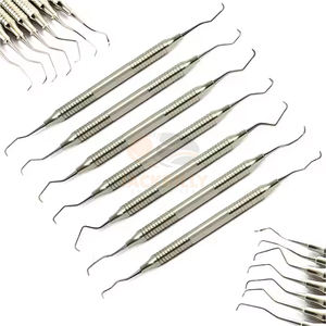 Gran oferta, juego de curetas Gracey de 7 piezas, Kit de Instrumentos dentales de higiene periodontal de acero inoxidable Premium para escalado de cepillado radicular - Product Image 5
