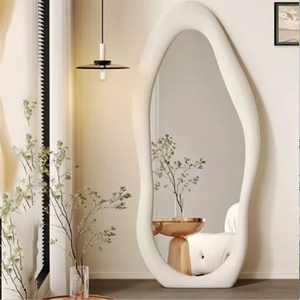 Gương đứng khung gỗ gụ phong phú với các chi tiết chạm khắc thế giới cũ cho phòng ngủ trang nghiêm, lấy cảm hứng từ cổ điển - Product Image 2