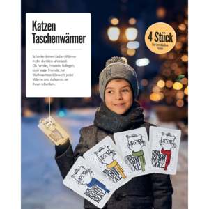 Lot de 4 chauffe-mains et chauffe-pieds pour chat, chauffe-mains d'hiver avec motif Bite Me - Product Image 5