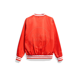 เสื้อแจ็คเก็ตผ้าซาตินสำหรับผู้ชายเสื้อโค้ทกันหนาวคอตั้งกันลม - Product Image 2