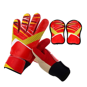 Vente en gros d'un nouveau style de gants de gardien de but de football réglables et respirants durables avec fermeture à crochet en cuir pour l'entraînement de football - Product Image 3