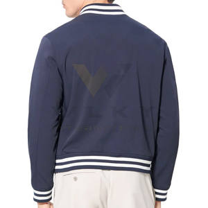 Vestes Letterman légères et personnalisées en gros Veste Letterman en coton pour hommes - Product Image 3