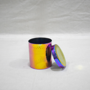 Vente dans le monde entier de luxe en acier inoxydable or argent cire de soja bougie faisant métal martelé bougie pot pour la décoration de la maison - Product Image 1