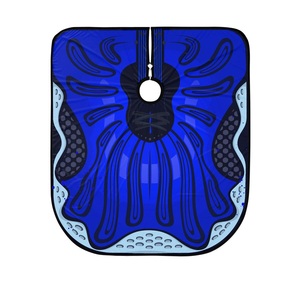 Cape Pro Premium Design bleu profond avec finition soyeuse Contrôle de l'humidité Ajustement de barbier sécurisé en polyester imperméable Portable - Product Image 6