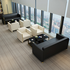 Sofá Individual Moderno Minimalista de Cuero PU, Personalizable, para Oficina, Recepción, Salón, Sillón para Vestíbulo de Hotel, Sala de Espera Comercial - Product Image 4