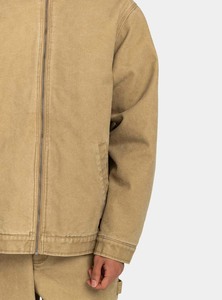 Chaqueta de Trabajo Personalizada de Lona Cortada con Cremallera, Talla Grande, Estilo Vintage, Forrada, Chaquetas de Trabajo de Carpintero - Product Image 6