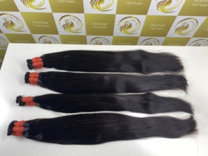 Châtain de luxe 100% trame de cheveux vierges bruts os droits, extrémités complètes, zéro perte disponible couleurs et longueurs cheveux en gros - Product Image 5