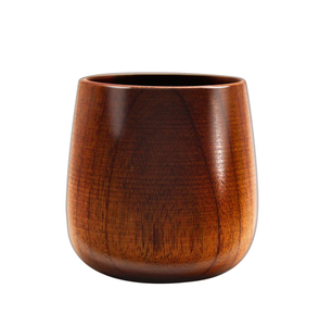 Verre à bière en bois d'artisanat de conception de luxe prix bon marché verre artisanal naturel poli personnalisé de haute finition - Product Image 6