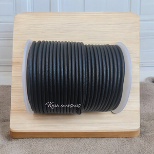 Cordón de Cuero Redondo para la Fabricación de Joyas, Componentes de Moda para Pulseras y Otras Creaciones de Cuero para Joyería de Cuero - Product Image 3