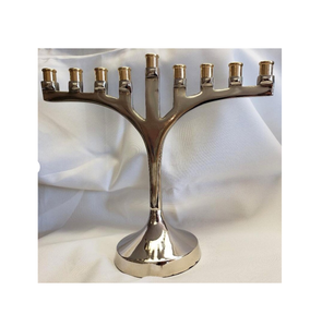Bougeoir de mariage en métal Décoration de dîner Menorah en aluminium avec branches multicolores Bougeoir pour décoration de Noël - Product Image 6