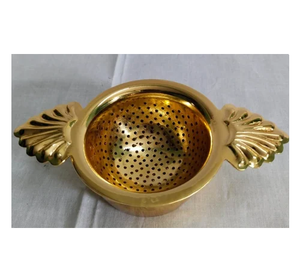 Passoires à thé en laiton et pot de repos Design de luxe Passoire à thé en métal en laiton à la mode Prix de gros - Product Image 2