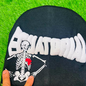 หมวกบีนนี่พิมพ์ลายพัฟอบอุ่นสำหรับผู้ชายฤดูหนาวแบบคลาสสิก - Product Image 2