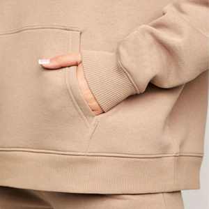 Custom Women Cotton Tracksuit <b>Set</b> Long Sleeve Hoodie and Jogger Pants Casual Loungewear <b>Gym</b> Wear OEM Sportswear Supplier - Product Image 3