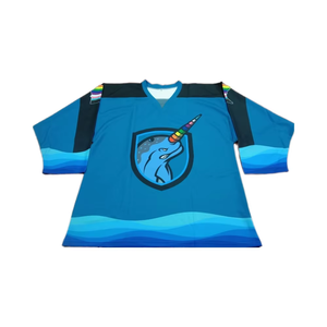 Camiseta de hockey sobre hielo en blanco con impresión por sublimación digital, ropa de hockey sobre hielo hecha a medida, ropa deportiva, camiseta de hockey sobre hielo - Product Image 1