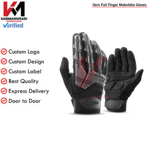 Gants de moto anti-impact avec coque de protection rigide aux jointures, respirants, légers, à doigts complets, équipement de protection pour la conduite - Product Image 6