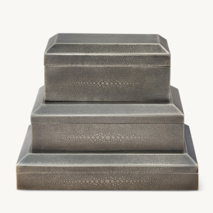 Boîte à bijoux antique en verre et métal vintage sculpté en forme de rectangle organisateur multifonctionnel de couvercle stockage de style européen - Product Image 6